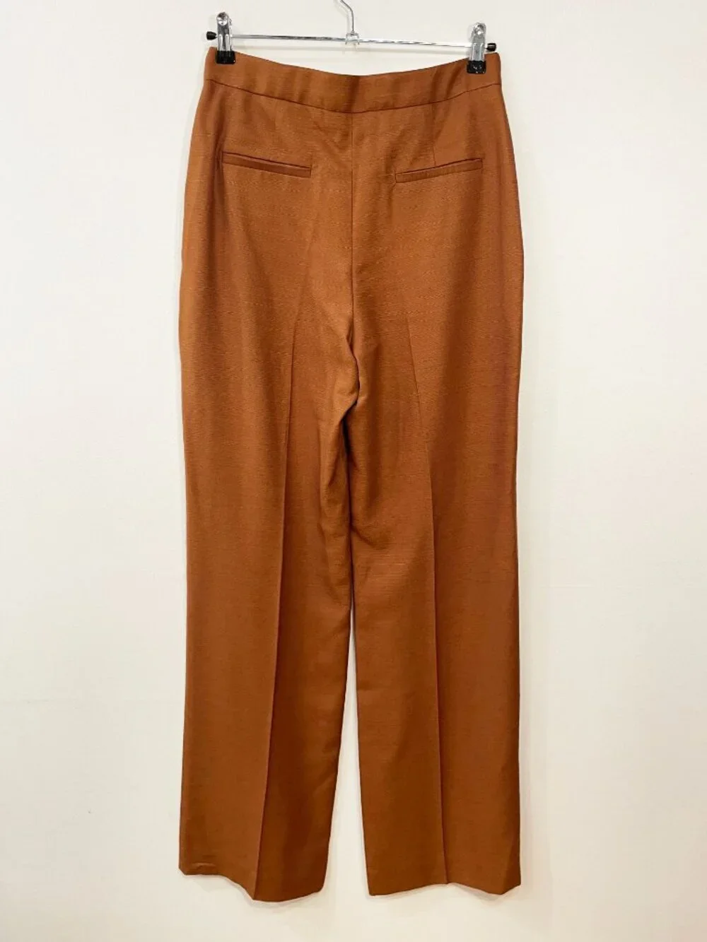 New Sezane Martin Viscose Trouser Caramel Brown 38, 6